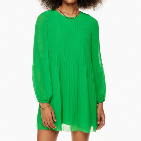 WILFRED | ARITZIA - Daydreamer Mini Dress Pleated Chiffon XS - Picture 2 of 11